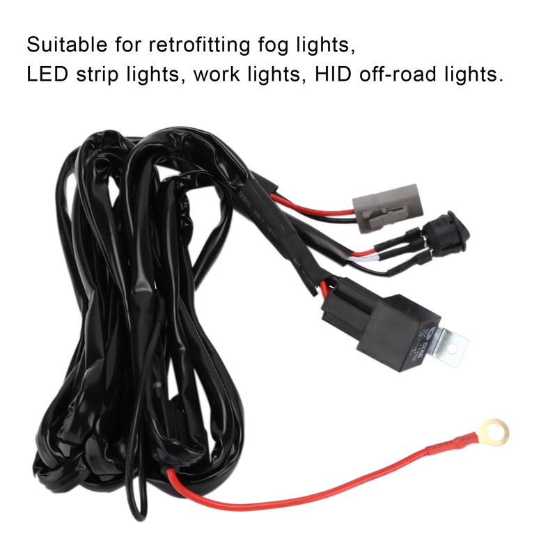 40A 12V Wiring Harness LED Spot Light Modification DT Interface