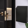 MUXHEL 22 x 6.5 x 29 cm Anthracite Letterbox with