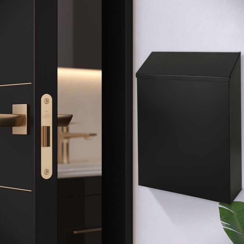 MUXHEL 22 x 6.5 x 29 cm Anthracite Letterbox with