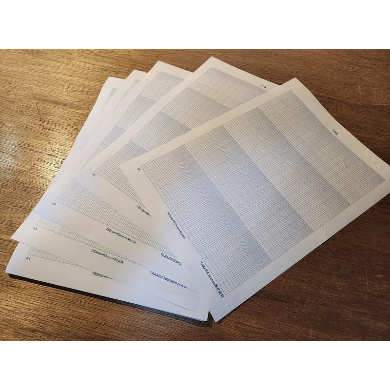 Takara Single Logarithmic Graph Paper Plain Paper A4 50 Sheets