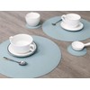 Jovono- Set of 8 Faux Leather Round Placemats and Coasters,