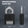 Combination Lock, 4 Digit Combination Code Lock, Heavy Padlock with
