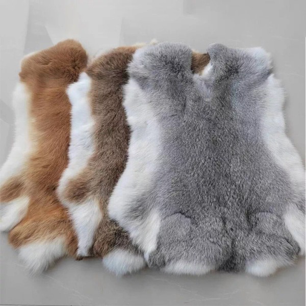 Unbranded 5PCS Real Natural Rabbit Skin Pelts Fur Hides Soft