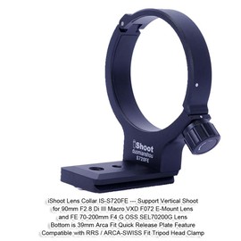 Tripod Mount Ring Compatible with Tamron 90mm F2.8 Di III Macro VXD F072, Lens Collar Compatible with Sony FE 70-200mm F4 G OSS SEL70200G, Support Holder Bracket Arca-Swiss Fit Quick Release Plate