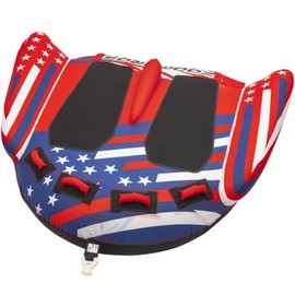 ZOOMBROS Towable Tubes for Boating 2 Person, Water Tubes for Boats to Pull, Safety Inflatable Boat Tubes and Towables, Water Sport Towables with Drainage, Quick Connector and Wings