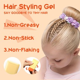 Hair Wax Stick, 2-in-1 Design with Built-in Comb, Hair Styling Products, Moisturizing & Non-Greasy, Long Lasting Quick Shaping, Easy to Use, Compact and Portable