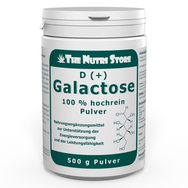 D-Galactose 100% Pure Powder 500 g - to Support Energy Supply and Performance