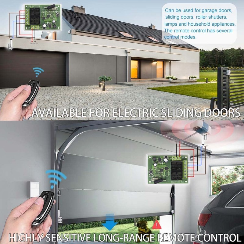 QIACHIP 12V 24V Wireless RF Remote Control Relay Switch Universal