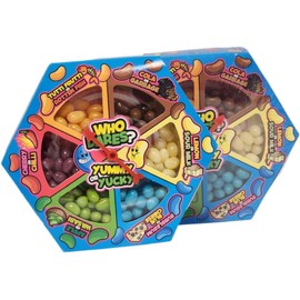 Jelly Bean Game Who Dares? Yummy or Yucky Flavour Fun Spin Wheel Game Xmas Gift 120g 2Pack (hexagon2)
