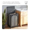 Laundry Hamper with Lid,Bamboo Large Waterproof Clothes Laundry Basket,Removable Washing