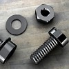 YOYEAH Pack of 25 Washers M6 Black Carbon Steel Washers