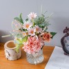 Faux Flowers with Vase, Artificial Silk Flowers in Vase, Plant