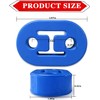 2Pcs Exhaust Hanger Rubber 2 Holes Adjustable Insulator Bushing Rubber