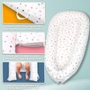 Baby Lounger-Breathable and Soft Organic 100% Cotton, Portable Infant Lounger