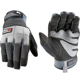 Wells Lamont Men's FX3 Breathable Mesh Work Gloves, Medium (7855M), Grey