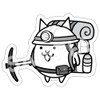 Nyanko Daishouten Original Sticker Set Gamatoto & Nyanko Team (Bottom