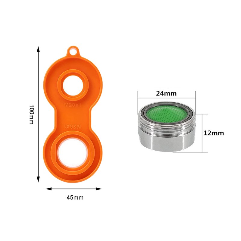 WUDQIJI Aerator M24 Tap Strainer 24 Pieces Mixing Nozzle Insert