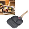 Egg Frying Pan Heat Sensitive Silicone Aluminium Pancake Frying Pan