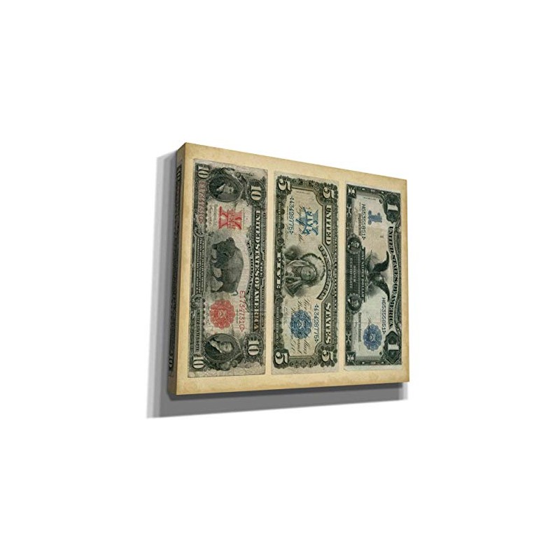 Epic Graffiti 'Antique Currency VI' by Vision Studio Canvas Wall