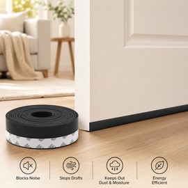 Self-Adhesive Door & Window Sealing Strip for Home – 25mm Draft Stopper Tape for Wind, Dust & Noise Reduction