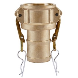 AEONEXIS 2" Camlock Fittings Type C - Heavy-Duty Forged Brass ASTM C38000, Cam Lock Corrosion-Resistant Coupler & Hose Shank for Water/Oil Flow Systems