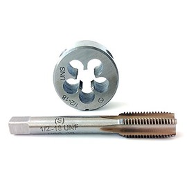 1/2-18 Tap And Die Set, Machine Thread Tap And Round Thread Die Right Hand HSS Taper