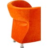 Christopher Knight Home CKH Modern Microfiber Accent Chair, Orange