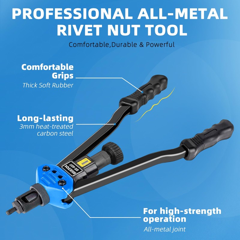 AKKTOL Rivet Nut Tool kit, 16" Rivnut Tool Kit with