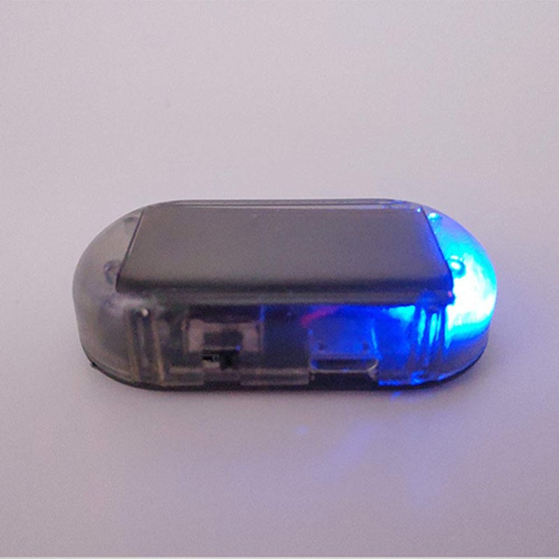 Car Alarm LED Light Solar Security Warning Dummy System Anti-theft