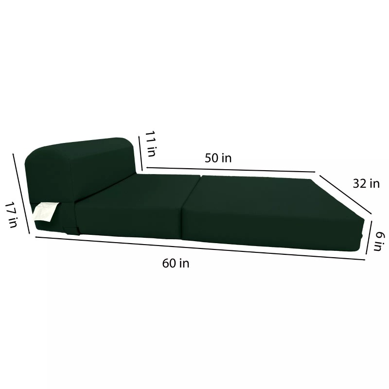 Amfuton Hunter Sleeper Chair Folding Foam Beds, Portable Guest Bed