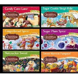 Celestial Seasonings Holiday Teas, 20 bags boxed, NEW, Your Choice - Nutcracker Sweet Black Tea