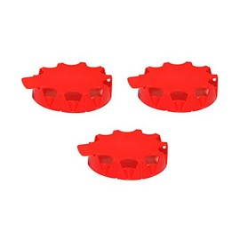 The Brewer Station Red Sankey Keg Caps (Pack of 3)