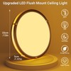 libtit 13 Inch Flush Mount Ceiling Lights, Dimmable 3000K-6500K Adjustable