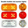 FOUFLY 8Pcs 12V LED Trailer Light 10 LED Side Marker