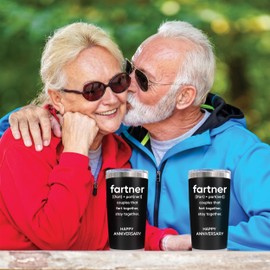 KLUBI Gift for Husband Fartner Cup Couples That Fart Together Stay Together 20oz Fartner Mug Funny Gifts for Him Boyfriend Anniversary - Gifts for 2 Year Anniversary for Him Last Minute Gift for Him