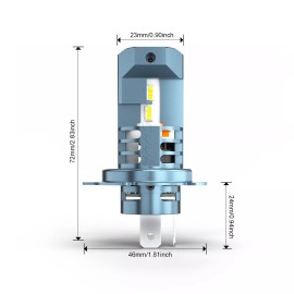 CHUSYYRAY Ultra Bright LED headlight bulb for 1984-1986 Ski-Doo Safari Grand Luxe Hi/Lo