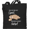 Shirtracer - Cotton Bag - Sayings Statement - Mein Bauch