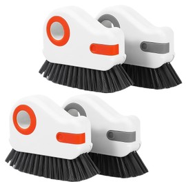 2 in 1 Groove Cleaning Brush, 4 Pieces Crevice Cleaning Brush for Bathroom Floor, Bathtub, Shower Tiles, Bathroom, Kitchen