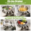 Palksky Colander and Strainer Self Drainer Base Plate Stainless Steel