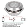 5Pcs Momentary Push Button Switch Metal Auto Reset Ultra Thin