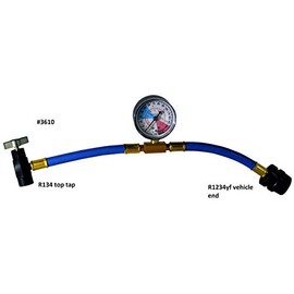 ENVIRO-SAFE 134A Tap to 1234YF Coupler Economy Gauge & Hose #3610