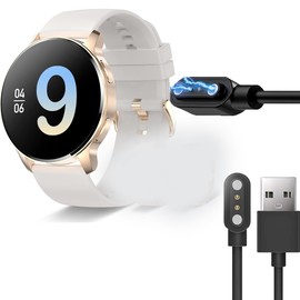 Lamshaw Magnetic Charger Compatible with Iaret I50 1.32 Inch Smart Watch, Magnetic USB Charger Compatible with Iaret I50 (Black)