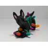 Celtic Forest Clay German Shepherd black Christmas Ornament TANGLED IN
