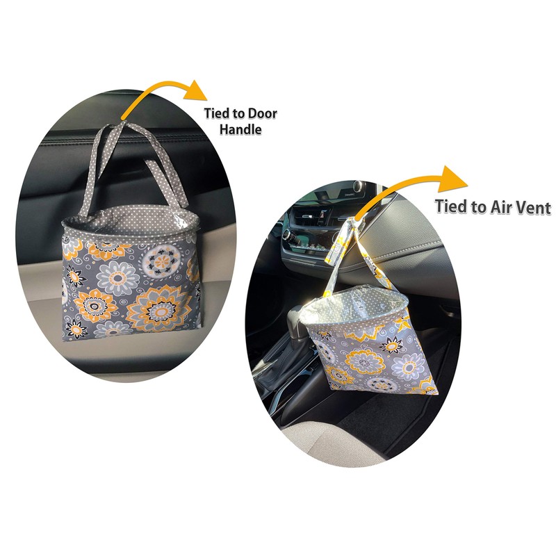 NeatCarBags Car Trash Bag Hanging Front Seat Back Seat Headrest