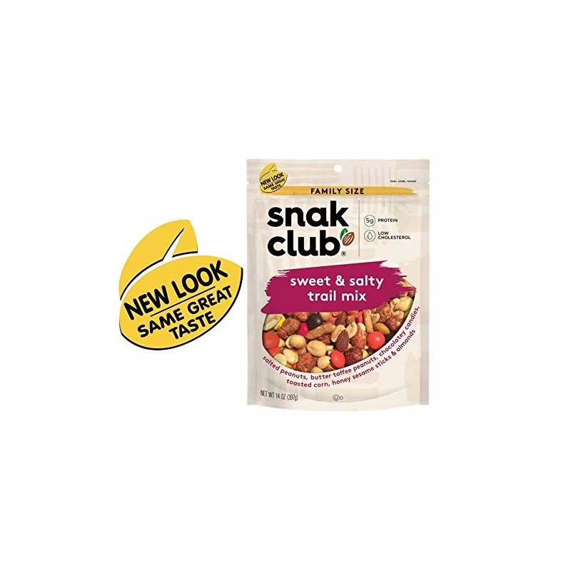 Snak Club Sweet & Salty Trail Mix, Family Size, 14