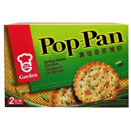 Garden Pop-pan Spring Onion Crackers 8 Oz (Pack of 2)
