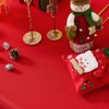 Fantastshop 2 Pack Christmas Red Table Cloths Rectangular, Solid Rectangle