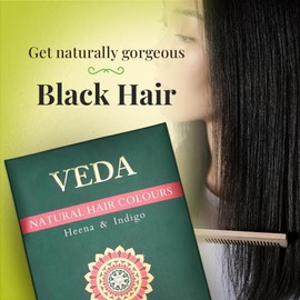 Veda Natural Plant Hair Dye For Black Hair | Henna Powder, Indigo Powder, Hair Pack) | Long Lasting Natural Hair