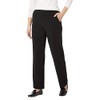 Briggs New York Flat Front Pull On Pant with Slimming