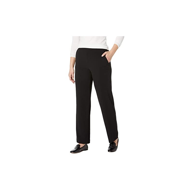 Briggs New York Flat Front Pull On Pant with Slimming